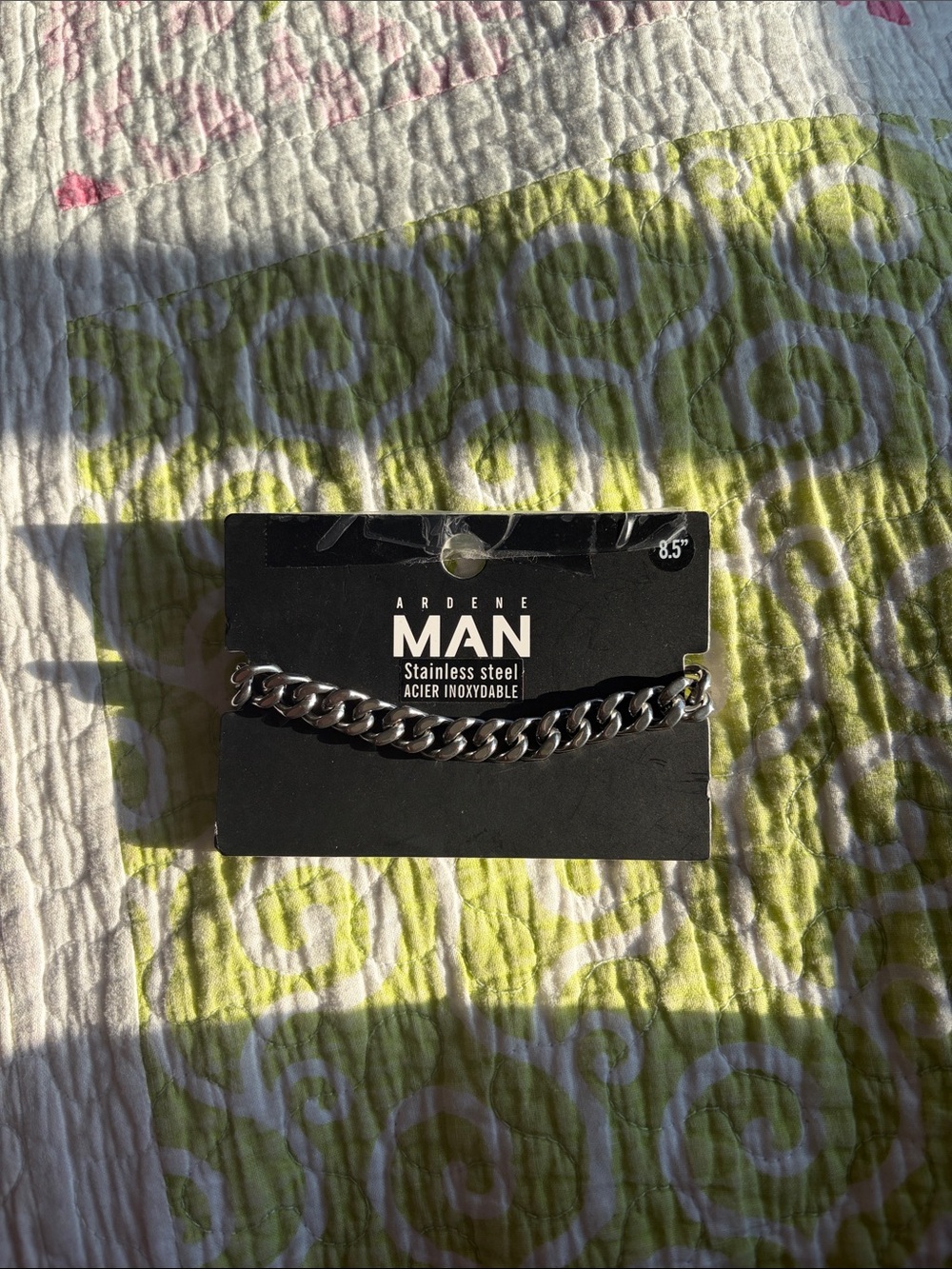 Ardene MAN Stainless Steel Chain Bracelet in Silver Tone